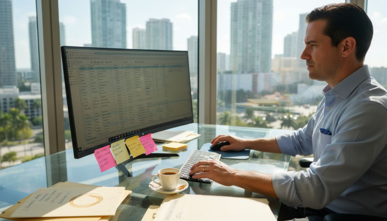 Blogs - Transform 42 Inc Cpa Reviews Spreadsheet In Miami Office With Cluttered Desk