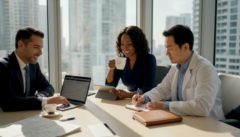 Miami professionals using automation tools in office