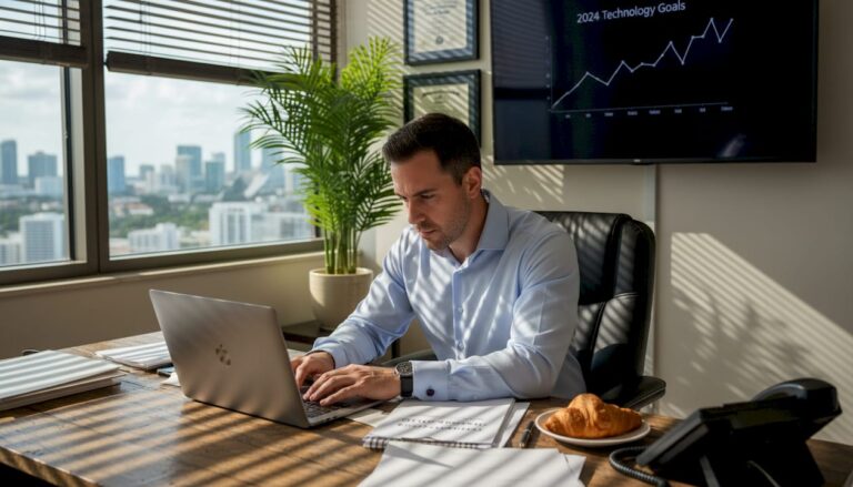 Blogs - Transform 42 Inc Attorney Reviewing Strategic It Plan In Miami Office