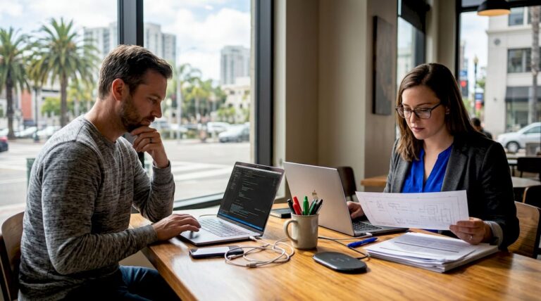 IT professionals working in San Diego office