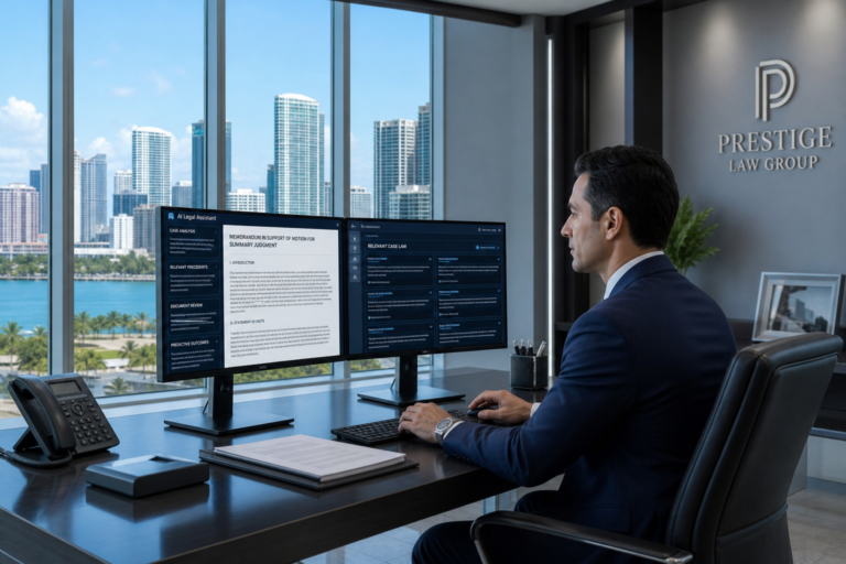 Blogs - Transform 42 Inc Ai For Law Firms Miami — Attorney Using Ai Tools At A Modern Miami Law Office
