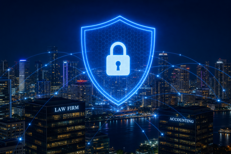 ransomware protection Miami professional services firms cybersecurity