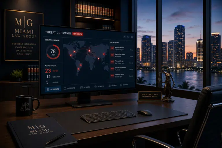 endpoint detection response law firms Miami EDR security dashboard